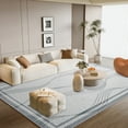 thumbnail image 3 of FULIE Abstract 5'x8'Rugs for Living Room Soft Area Rugs Boho Carpet,Light Gray, 3 of 7