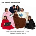 thumbnail image 2 of Snug Rug Cosy Blanket With Sleeves Genuine Snugrug Sleeved Blankets Super Soft, 2 of 6