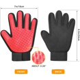 thumbnail image 4 of Pet Glove Grooming Tool Pet Hair Remover Mitt With Enhanced Five Finger Design, 4 of 5