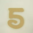 thumbnail image 1 of Package of 1, "5" 6 Inch X 1/2" MDF Numbers In The Waltograph Font | Thick For Art & Craft Project, Made in USA, 1 of 1