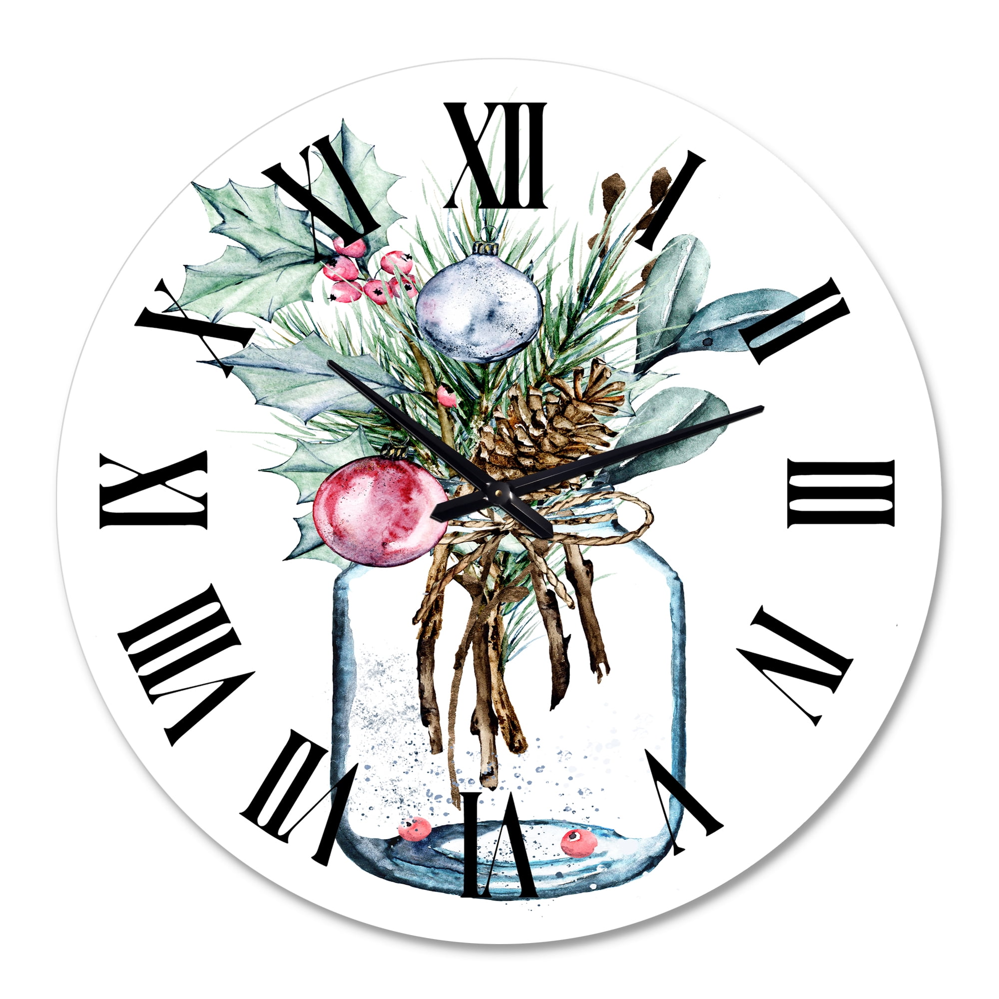 Designart 1 in Quartz Traditional Wall Clock