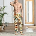 thumbnail image 2 of Hirioo 70s Hippie Style for Men's PJ Pajama Pants Sleep Pants Men's Home Trousers with Pockets,S-3XL-XX-Large, 2 of 6