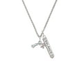 thumbnail image 2 of Delight Jewelry Silvertone Survivor with Pink Ribbon Silvertone Balance Bar Charm Necklace, 23", 2 of 4