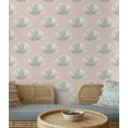 thumbnail image 2 of NextWall  Tropical Fan Palm Peel and Stick Wallpaper 20.5 in. W x 18 ft. L - Pink Mist, 2 of 9