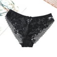 thumbnail image 6 of HongQid Women's Underwear Lace Shorts Midi Waist Breathable Cheeky Panties Boyshorts Underwear Black L, 6 of 7