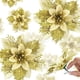 thumbnail image 4 of Flor de Navidad rosa para decoración del hogar, corona de 14,5 cm, para puerta y ventana, 1 unidad/5 piezas/10 piezas, 4 of 4