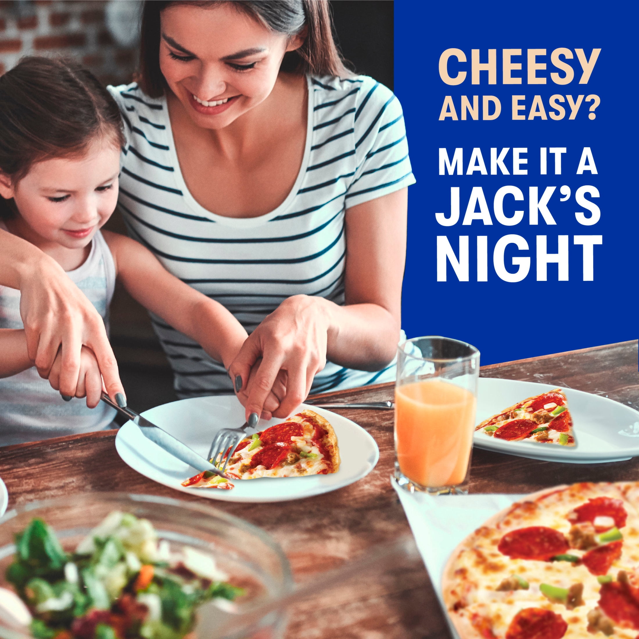 Jack's Frozen Pizza Original Thin Crust Supreme and Cheese Pizza, 15.8 Oz
