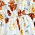 thumbnail image 6 of Girls Jumpsuits Summer Sleeveless Spaghetti Strap Floral Print Romper Jumpsuit Casual Loose One-Piece Stylish Girls Romper Size 12-18M, 6 of 7
