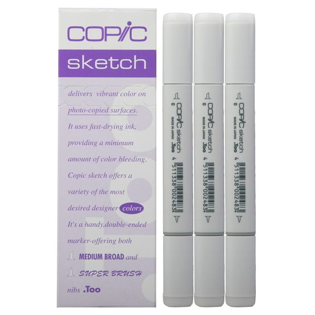Copic Sketch 3 Pack Colorless Blender Professional Artist Markers