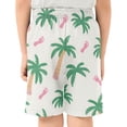 thumbnail image 3 of Palm Tree Footprints Pattern Athletic Shorts Breathable with Comfort Fit Drawstring Casual Sweatshorts Medium, 3 of 9