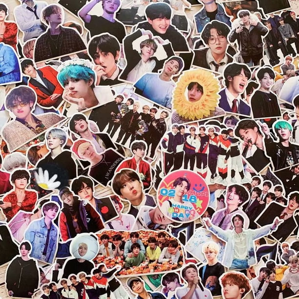 (Bulletproof Youth League) 106pcs Stickers for Teens Laptops,Cute Trendy Singer Boy Group Stickers Deals for Adult Guitar Phone Travel Case Scrapbooking