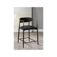 thumbnail image 3 of Acme Furniture Jaramillo Counter Height Chair (Set-2) in Black Chenille & Black Finish, 3 of 6