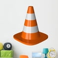 thumbnail image 1 of Traffic Cone White Wall Decal by Wallmonkeys Peel and Stick Graphic (48 in H x 42 in W) WM321688, 1 of 4