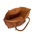 thumbnail image 2 of Conjunto de monedero de cuero PU Yinane Bolsos de hombro para mujer Naranja, 2 of 8
