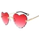 thumbnail image 3 of Gafas de sol sin montura Hugo Corazón Rojo Degradado para mujer, 3 of 6