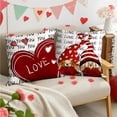 thumbnail image 7 of Red Throw Pillows Covers for Couch, Decorative Pillow Cover for Wedding Party Bedroom Sofa, 7 of 7