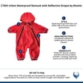 thumbnail image 6 of CTM Infant Waterproof Rainsuit with Reflective Stripes by Wootie, 6 of 6
