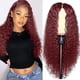 thumbnail image 5 of Ganfancp Largo Rollo de Pelo Rizado Peluca Media Puntuación Moda Peluca Natural de Alta Temperatura de Alambre 26.77In Peluca Larga para Las Mujeres La Vida Cotidiana Ofertas Flash Liquidación 1X Pel, 5 of 7