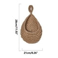 thumbnail image 2 of Mlkoz Decoration Ornaments, Wall Vegetable Storage Fruit Basket Birdhouse Wall Hanging Teardrop Mesh Pocket Hand-Woven Wall Hanging, Men Gifts, 2 of 3