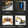 thumbnail image 6 of RC Excavator, 1:20 Scale Remote Control Excavator, 2.4GHz 11 Channel RC Construction Truck, Engineering Vehicles Educational Toys with Light and Music , and, 6 of 7