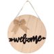 thumbnail image 2 of Front Door Decorations Outside Wood Door Hanging Board For Home Decoration Light Brown 30X30CM Hanging 1Set, 2 of 3