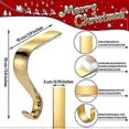 thumbnail image 2 of Christmas Stocking Holders For Mantel, Stocking Hangers Set Mantle Clips Hooks, 2 of 5