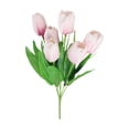 thumbnail image 1 of Flores artificiales, flores falsas, flores artificiales, set de regalo para mujer, mini tulipanes artificiales, flores de seda, arreglos florales para boda, decoración del hogar, flores y tulipanes, 1 of 9
