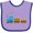 Lavender and Purple, variant on Inktastic Colorful Toy Train Boys or Girls Baby Bib