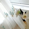 thumbnail image 2 of Vikakiooze Sheer Curtain Tulle Window Treatment Voile Drape Valance 1 Panel Fabric, 2 of 9
