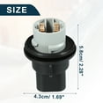 thumbnail image 6 of Unique Bargains Front Turn Signal Tail Light Socket for Chrysler 300 2005-2010 3 Pins Stable No.5139886AA, 6 of 6
