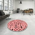 thumbnail image 4 of Ahgly Company Machine Washable Indoor Square Transitional Pastel Pink Area Rugs, 5' Square, 4 of 7