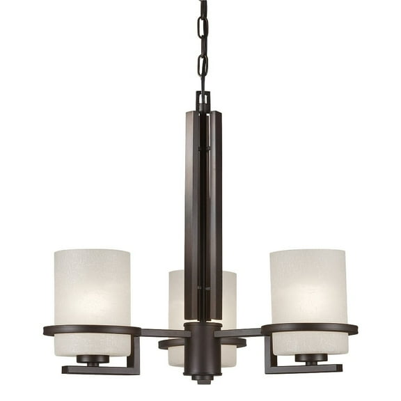 Forte Lighting - Halo - 3 Light Chandelier-20.5 Inches Tall and 20.75 Inches