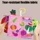 thumbnail image 5 of Libro de tela interactivo masticable con cola para bebés | Libro de tela sensorial con sonido para aprendizaje temprano | Libro de actividades suave, lavable y resistente a las rasgaduras, 5 of 6
