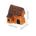 thumbnail image 2 of Phenofice 4PCS Micro House Resin Assorted Color Random Style Garden Resin Crafts Terrarium Decoration, 2 of 8