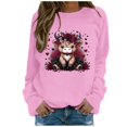 thumbnail image 1 of TINZ Chandail en Molleton Motif pour Femmes Chandails en Molleton Oversize Col Rond Manches Longues Chandail Veste Chandail en Molleton Femmes Chandails en Molleton Sans Capuches Veste à Capuche, 1 of 6