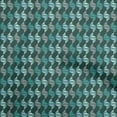 thumbnail image 1 of oneOone Velvet Turquoise Green Fabric Geometric Craft Projects Decor Fabric Printed By The Yard 58 Inch Wide, 1 of 5