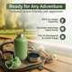 thumbnail image 4 of Portable 3-in-1 Travel Hiking CampingWater Bottle, Food & Hydration Bottle - Dual Use for Humans & Pets with Detachable Bowls, Stainless Steel moss green ﻿, 4 of 4