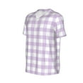 thumbnail image 2 of Balery Purple Checkboard Baseball Jersey for Men Casual Button Down Shirts Short Sleeve Active Team Sports Uniform-3X-Large, 2 of 9