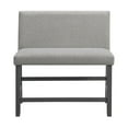 thumbnail image 5 of Picket House Furnishings Hester Counter Bench - Upholstered Back in Grey, 5 of 11