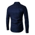 thumbnail image 1 of SHIXIAOO Chemise Décontractée Irrégulière à Manches Longues pour Hommes, 1 of 5