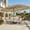 Beige, variant on Autlaycil 6 pcs Patio Furniture Set, 15ft Tiki Patio Umbrella and Base, Beige Wicker Rattan Rocker Loveseat, Swivel Rocking Chairs, Coffee Table