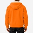 thumbnail image 6 of Jackets for Men Zip Up Long Sleeve Hooded Fall Jacket Thick Sherpa Fleece Lined Lightweight Outdoor Work Fashion Coats with Pockets Saffron 3XL, 6 of 6
