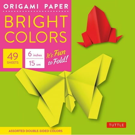 Origami Paper - Bright Colors - 6 - 49 Sheets: Tuttle Origami Paper: Origami Sheets Printed with 6 Different Colors: Instructions for Origami Projects Included (Other)