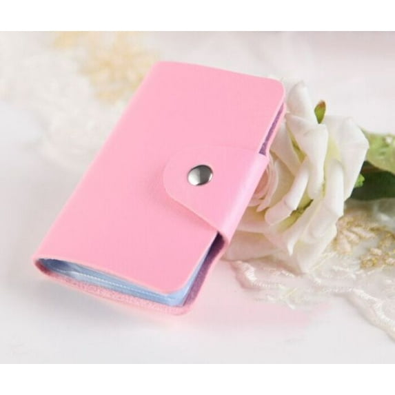 24 Bits Credit Card Holder Business Bank Card Pocket PVC Large Capacity Card Cash Storage Clip Organizer Case ID Holders Pouch