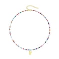 thumbnail image 2 of Kkkded Collier de Perles Colorées Style Bohème Pendentif Alphabet Collier Ajustable - pour Femmes et Filles, Personnalisé, 2 of 7