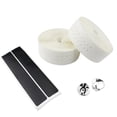 thumbnail image 2 of NIBOLOG 2Pcs Bike Handlebar Tapes Faux Leather Perforated Handle Straps Riding Supplies, 2 of 7