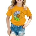 thumbnail image 5 of Ruyang Teen Girls Flower Graphic T Shirts Short Sleeve Sunflower Pattern Tshirts Tops Summer Loose Fit Soft Tees Clothes, 5 of 5