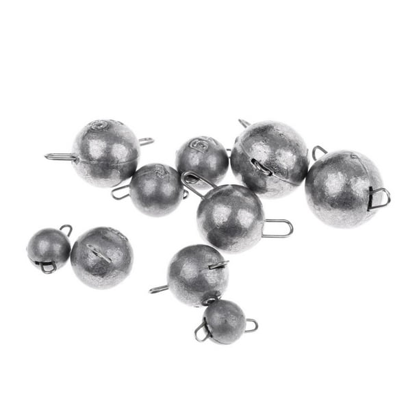 10pcs Fishing Sinkers Sinkers Bulk Dropshot Fishing Weight Sinker Suitable  for Any Waters 