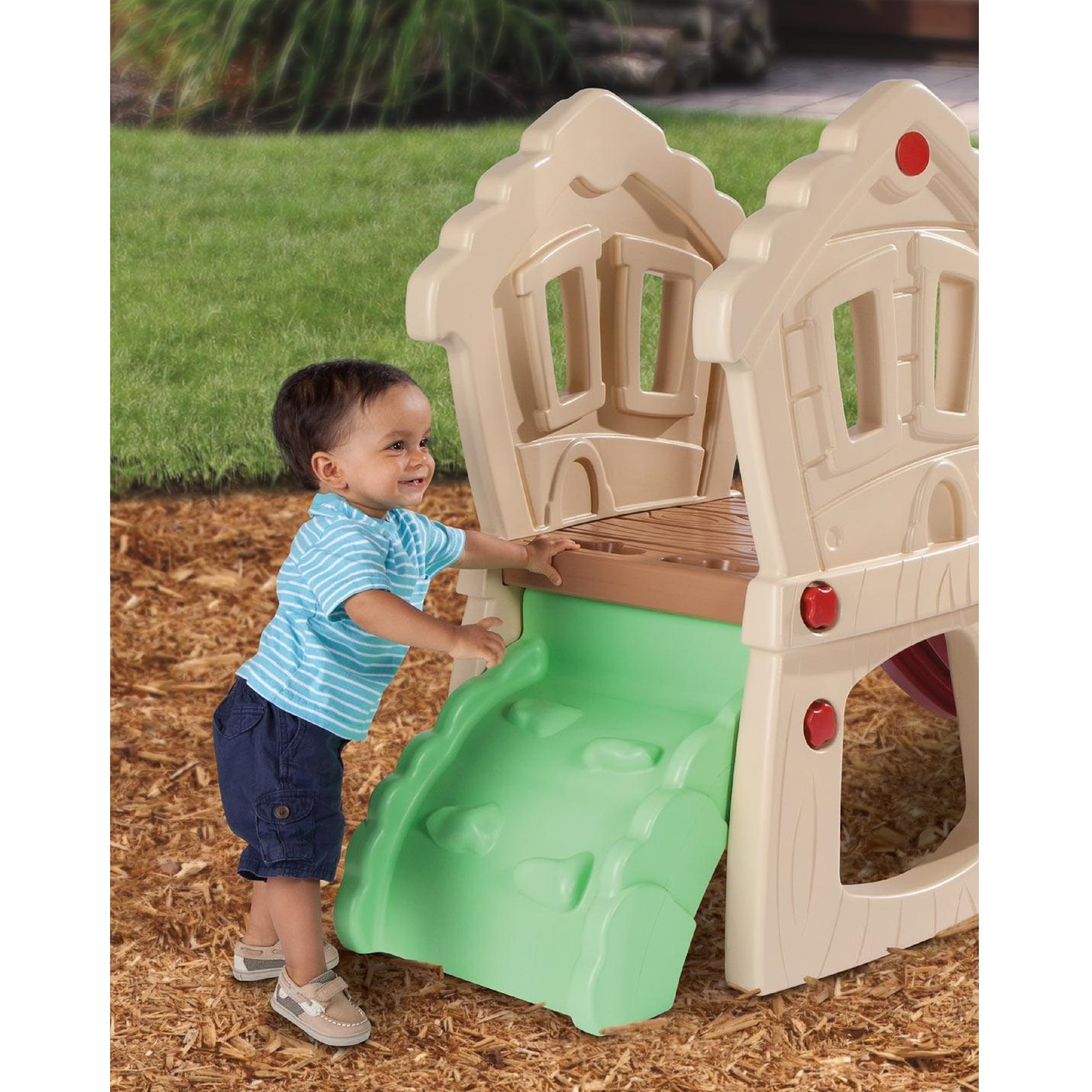 Little Tikes Hide And Seek Climber and Swing - Kids Slide Backyard Play Set - 2