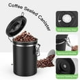 thumbnail image 4 of Tarro de Café HerméTico 500G Frijoles, Contenedor de Frijoles de 1,8 L, Caja de Café Al VacíO con Cuchara Tarro de Almacenamiento para Café en Polvo, Té, Cacao, 4 of 5